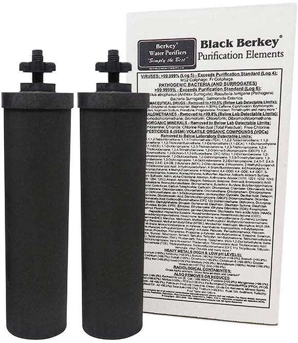 Black Berkey Purification Elements: Set of 2 - Healthy Preppers