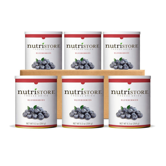 Freeze Dried Blueberries (Nutristore): Case of Six #10 Cans (Free Shipping)