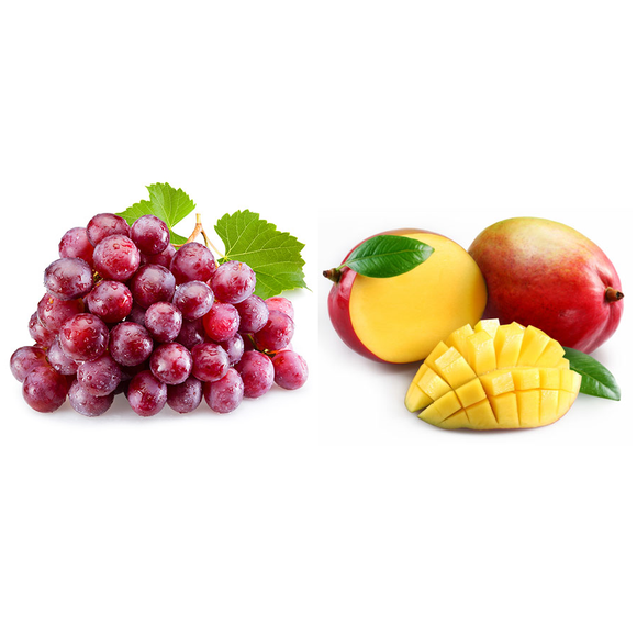 Mixed Fruit Case (3 #10 Cans Grapes, 3 #10 Cans Mangos)