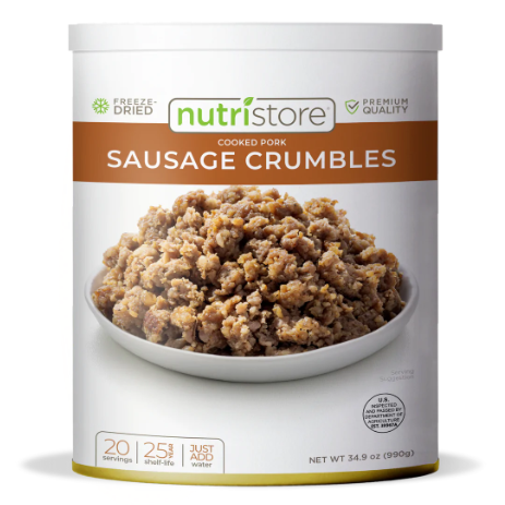 Freeze Dried Sausage Crumbles