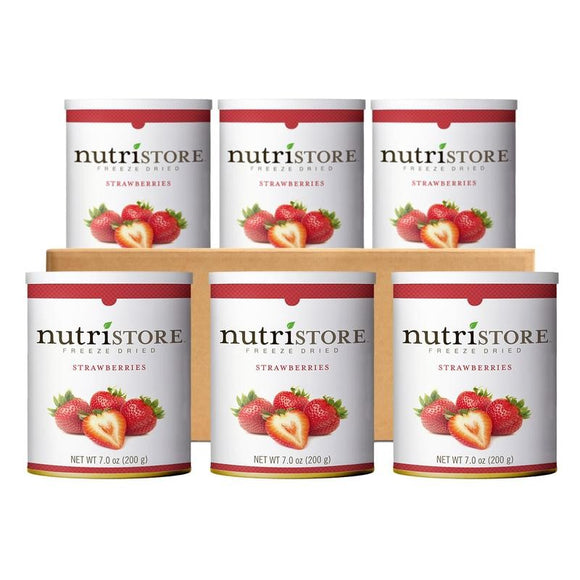 Freeze Dried Strawberries (Nutristore): Case of Six #10 Cans (Free Shipping)