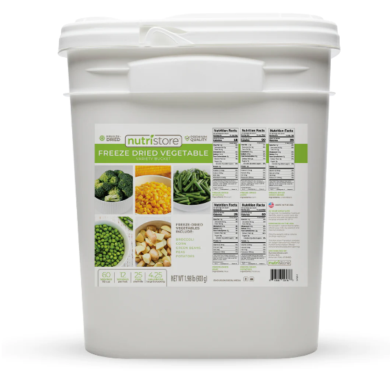 Freeze Dried Vegetable Variety Bucket